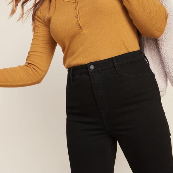 old navy black flare jeans